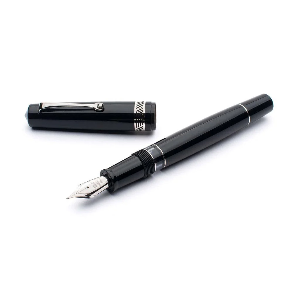 Leonardo Fountain Pen - Momento Magico (14K Gold) - Black Glossy - New Edition (2022) - Image 4