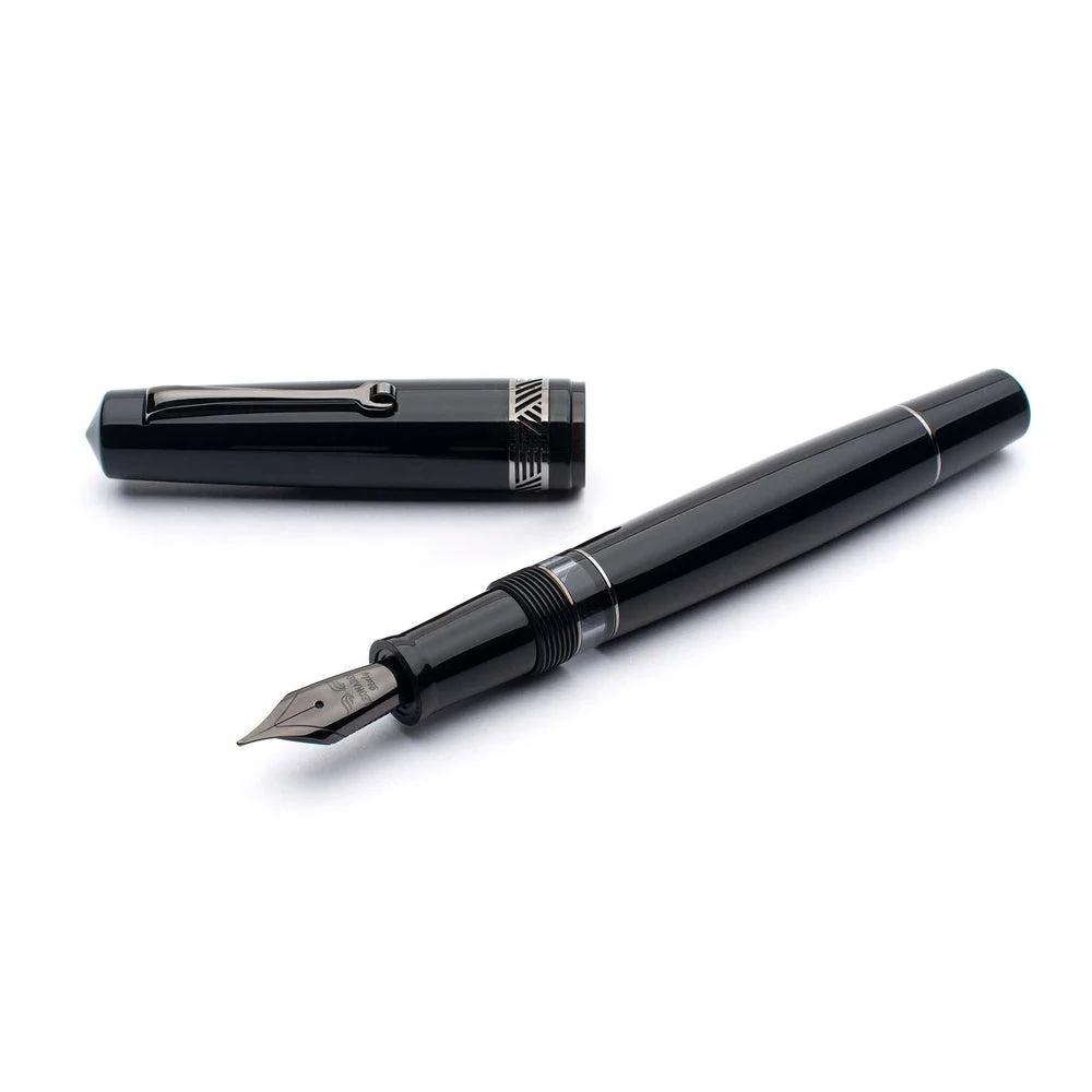 Leonardo Fountain Pen - Momento Magico (14K Gold) - Black Glossy - New Edition (2022) - Image 6