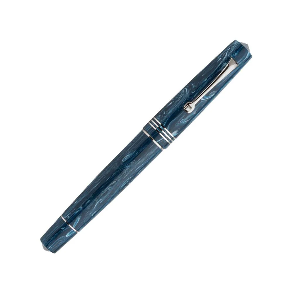 Leonardo Fountain Pen - Momento Zero (14K Gold) - Blue Positano - Image 4